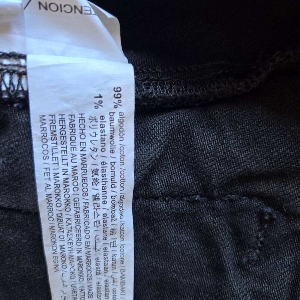 Zara Men's Black Jean Jacket, brand new, never worn - Picture 5 of 6